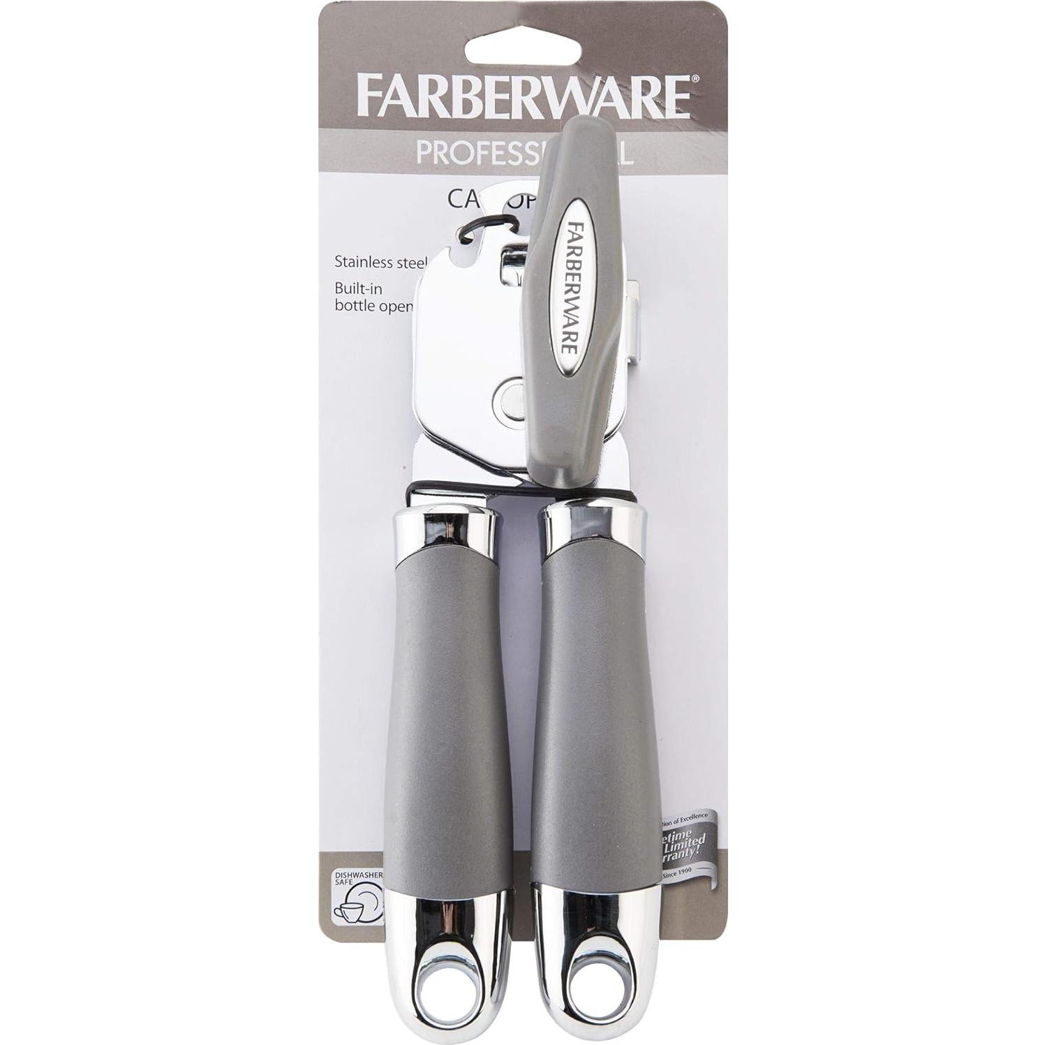Abridor de Latas Manual Farberware Pro2 Gris Joya