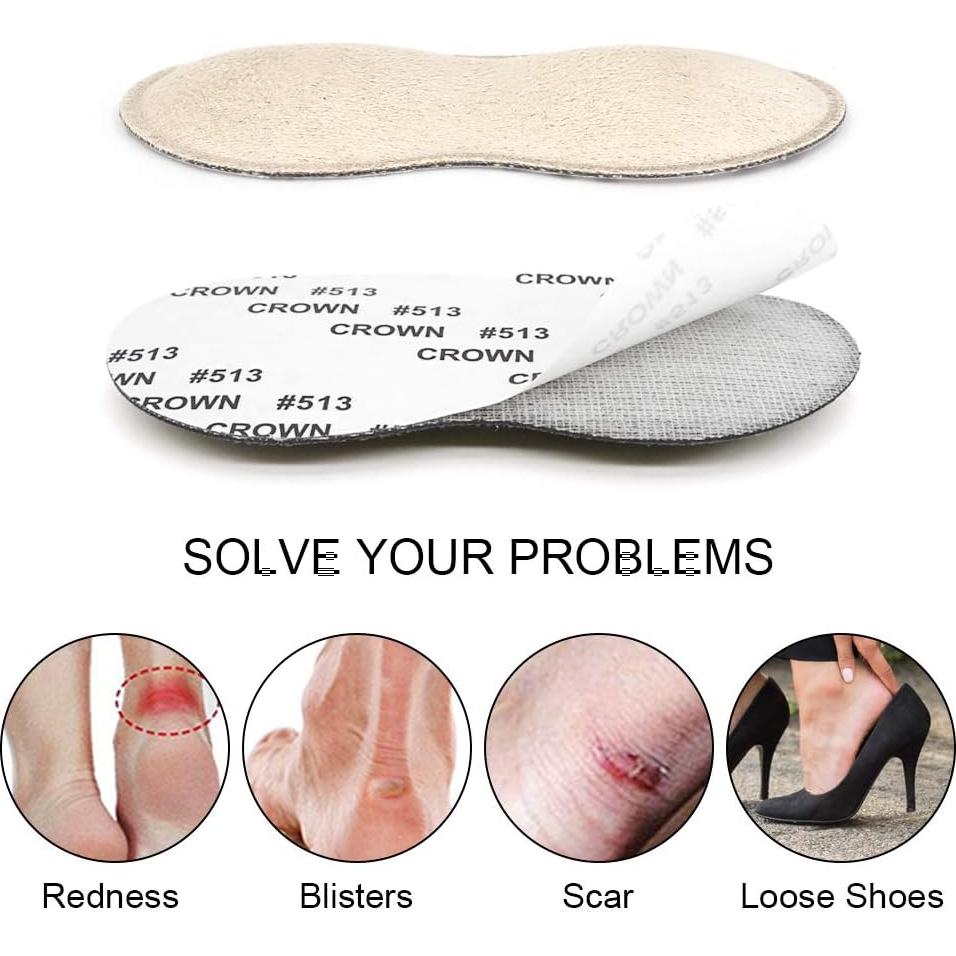 Cojines para Talón Dr. Foot Beige - 2 Pares + 1 Extra