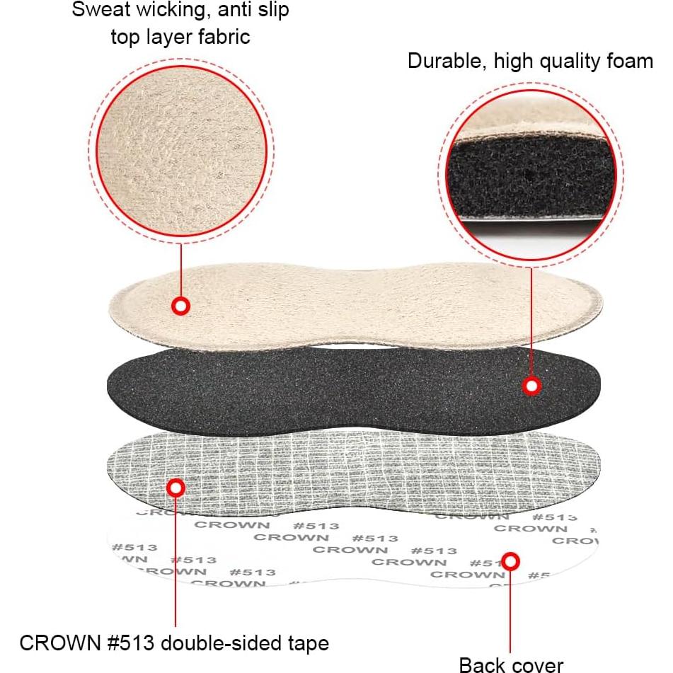Cojines para Talón Dr. Foot Beige - 2 Pares + 1 Extra