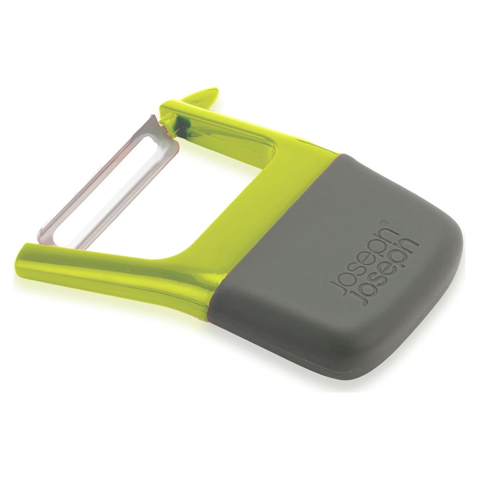 Pelador Recto Joseph Joseph Duo Verde con Hoja de Acero Inoxidable