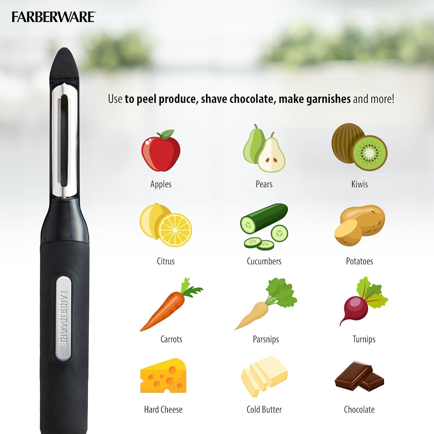 Pelador de Verduras Farberware Profesional Acero Inoxidable 21 cm