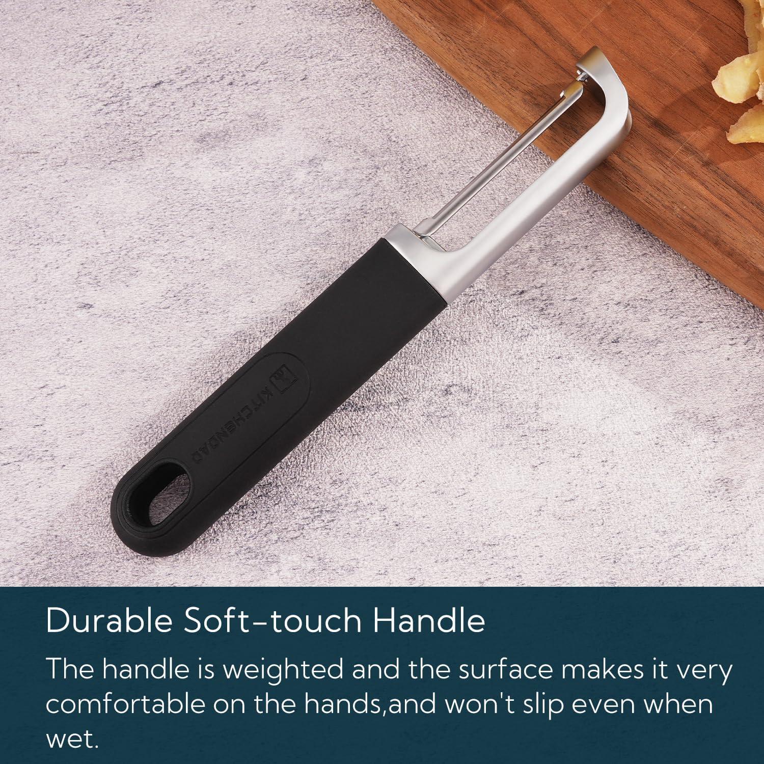 Pelador de Verduras KITCHENDAO I-Peeler Acero Inoxidable 2 Pcs