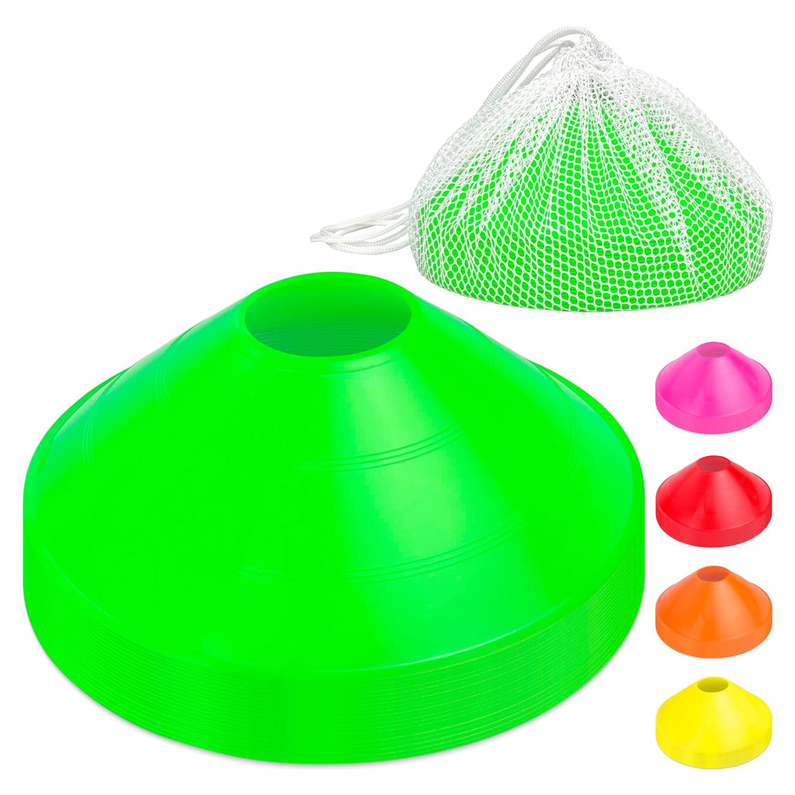 Conos de Entrenamiento GoSports - 20 Piezas con Bolsa - Verde