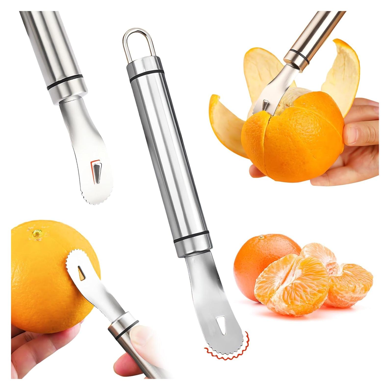 Pelador de Naranjas COKSDUPID Acero Inoxidable Mango Largo