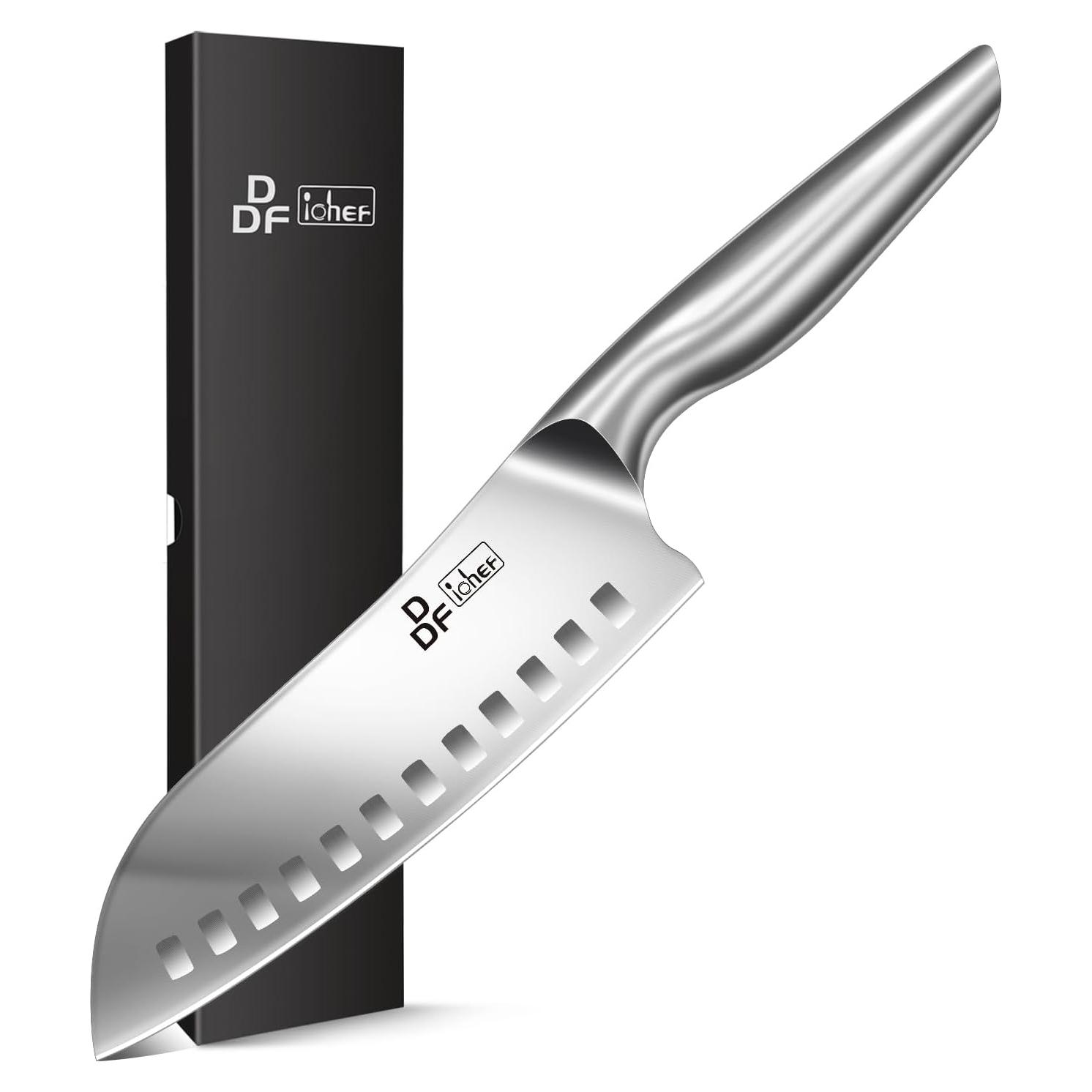 Cuchillo de Chef DDF iohEF Santoku 7" Acero Inoxidable Profesional