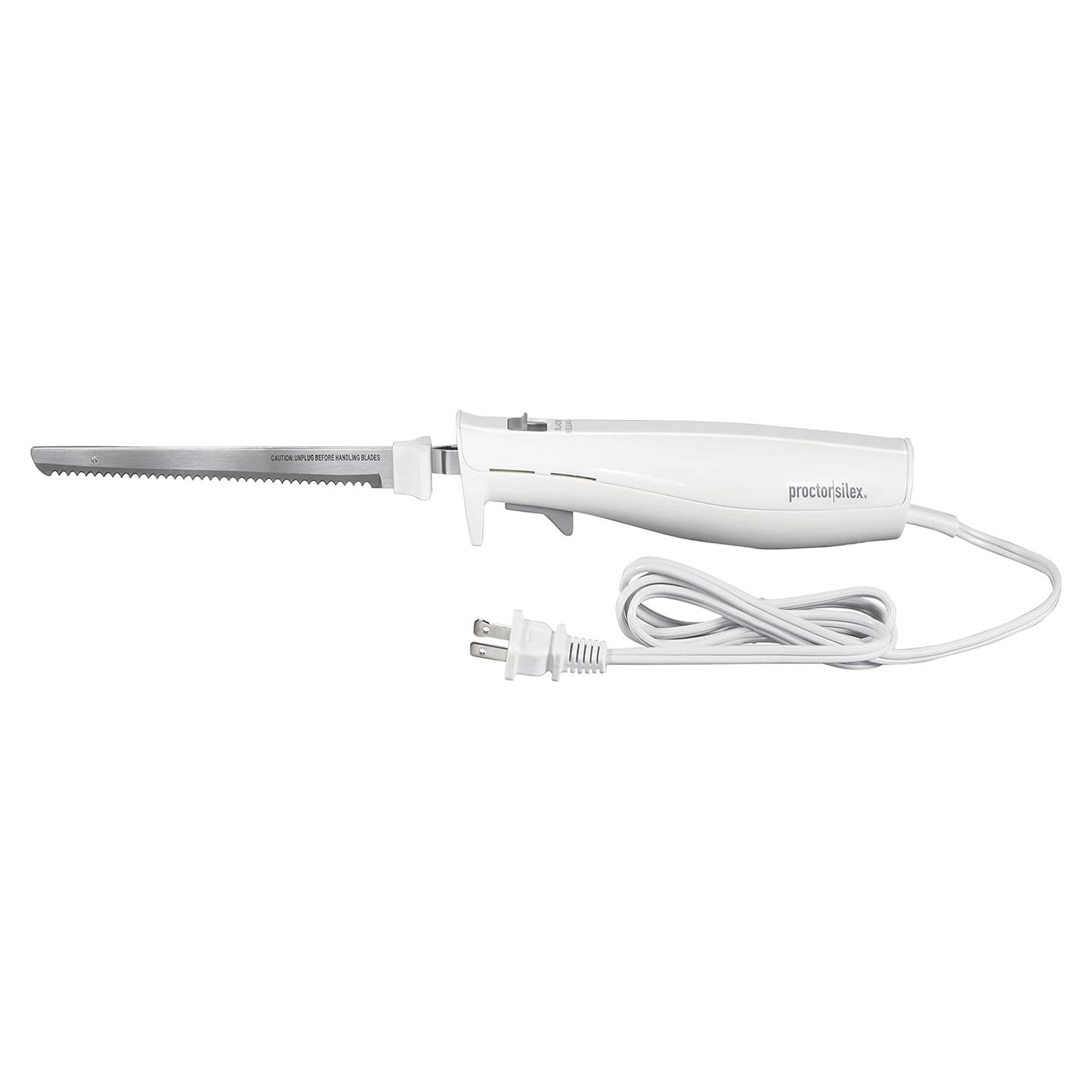 Cuchillo Eléctrico Proctor Silex Easy Slice 120W Blanco