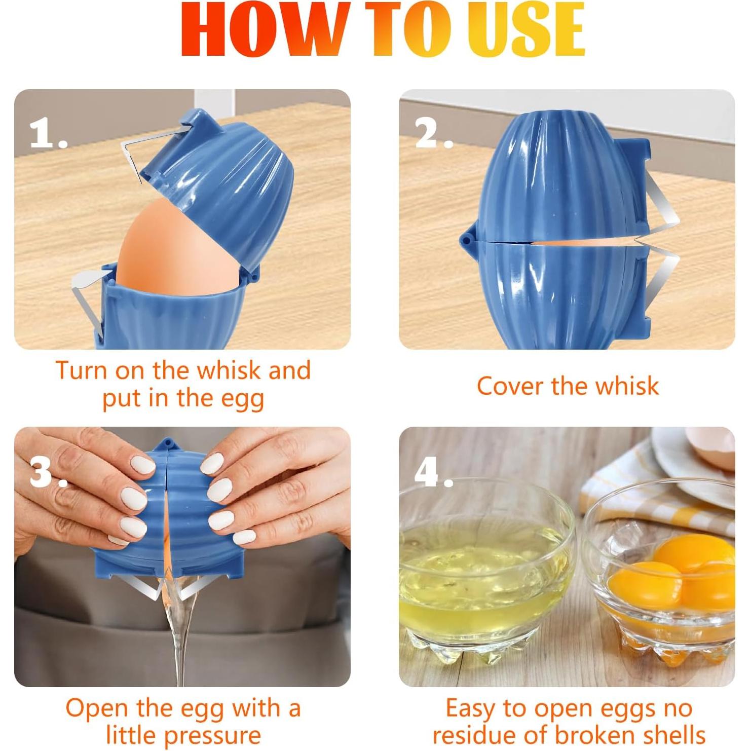 Abridor de Cáscaras de Huevos TLM Azul - 2 Piezas