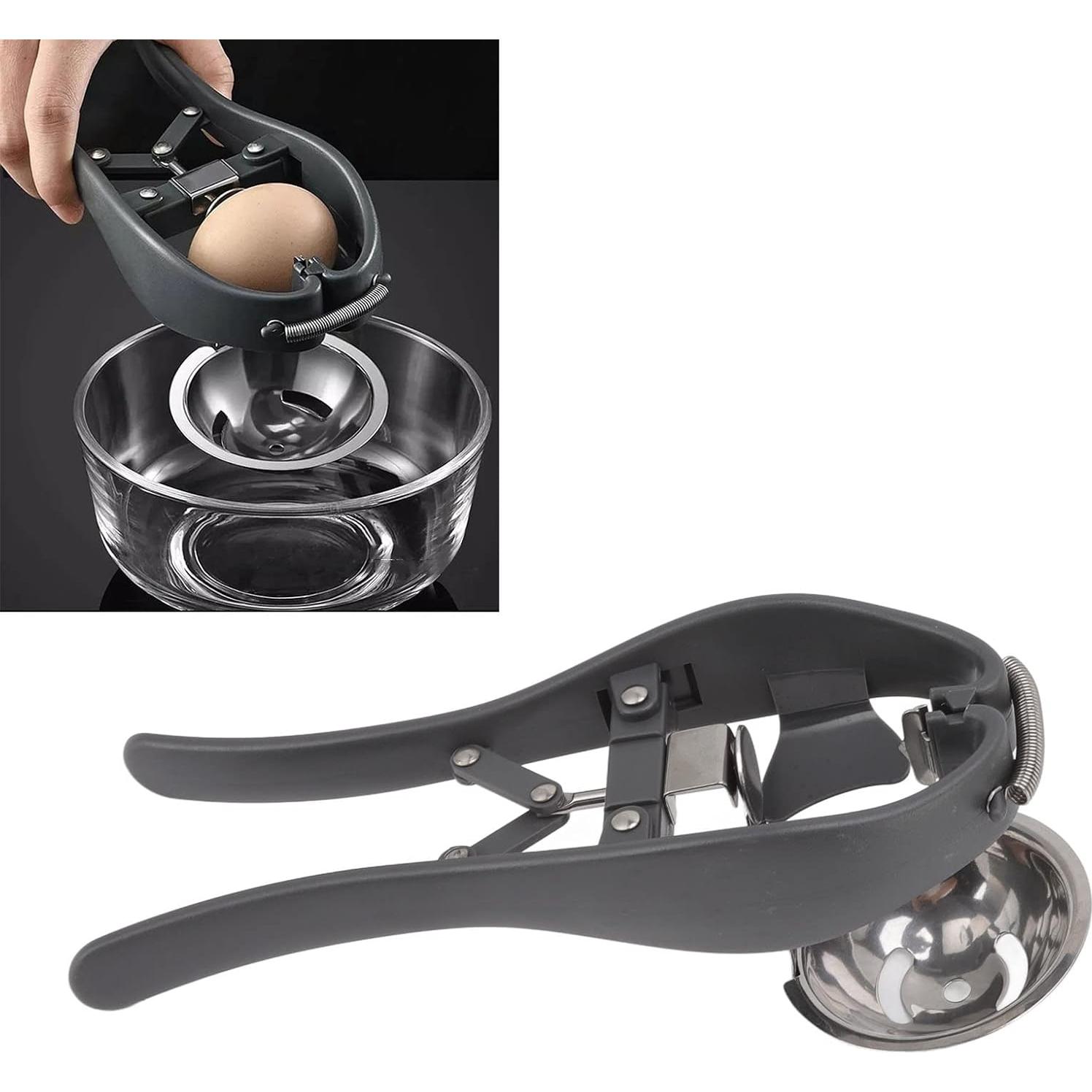 Stainless Steel Professional Egg Opener - Automatic Cracking Tool, Easy Eggshell Cutter, Hard & Soft-Boiled Eggs
