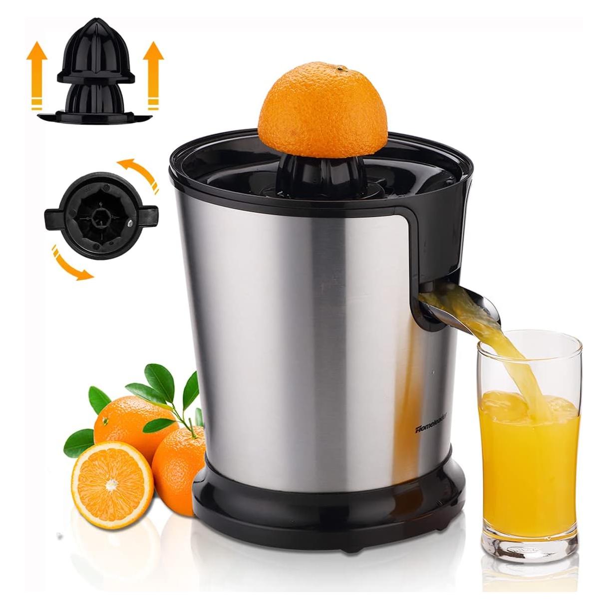 Exprimidor Eléctrico Homeleader de Cítricos 0.5L Acero Inoxidable