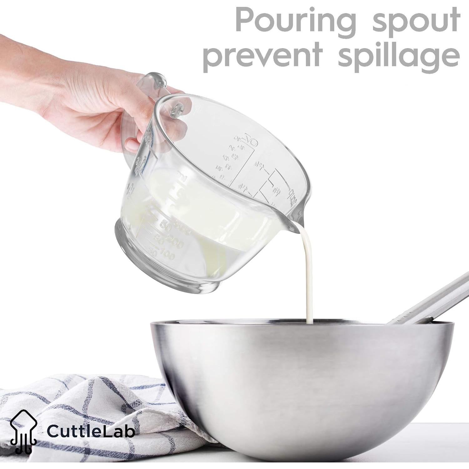 Exprimidor manual de cítricos CuttleLab 500ml vidrio transparente