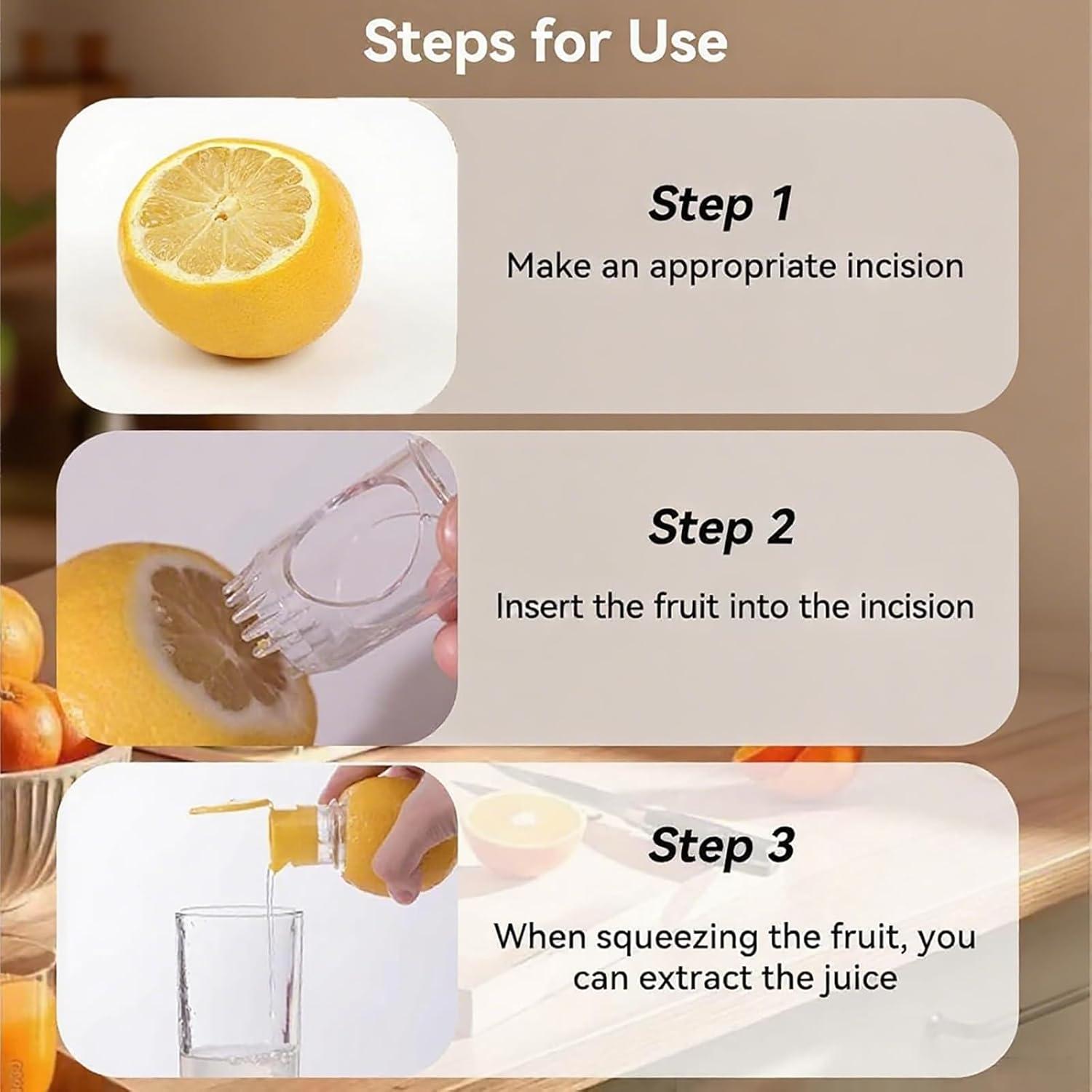 Exprimidor de Limón Manual Genérico LS - Portátil y Fácil de Limpiar