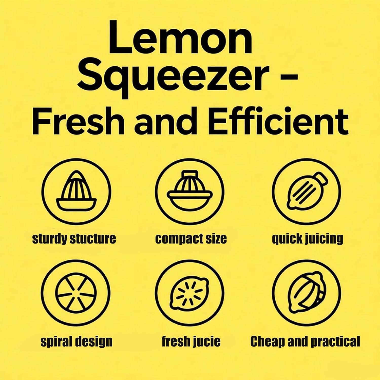 Exprimidor de Limón Manual Genérico LS - Portátil y Fácil de Limpiar