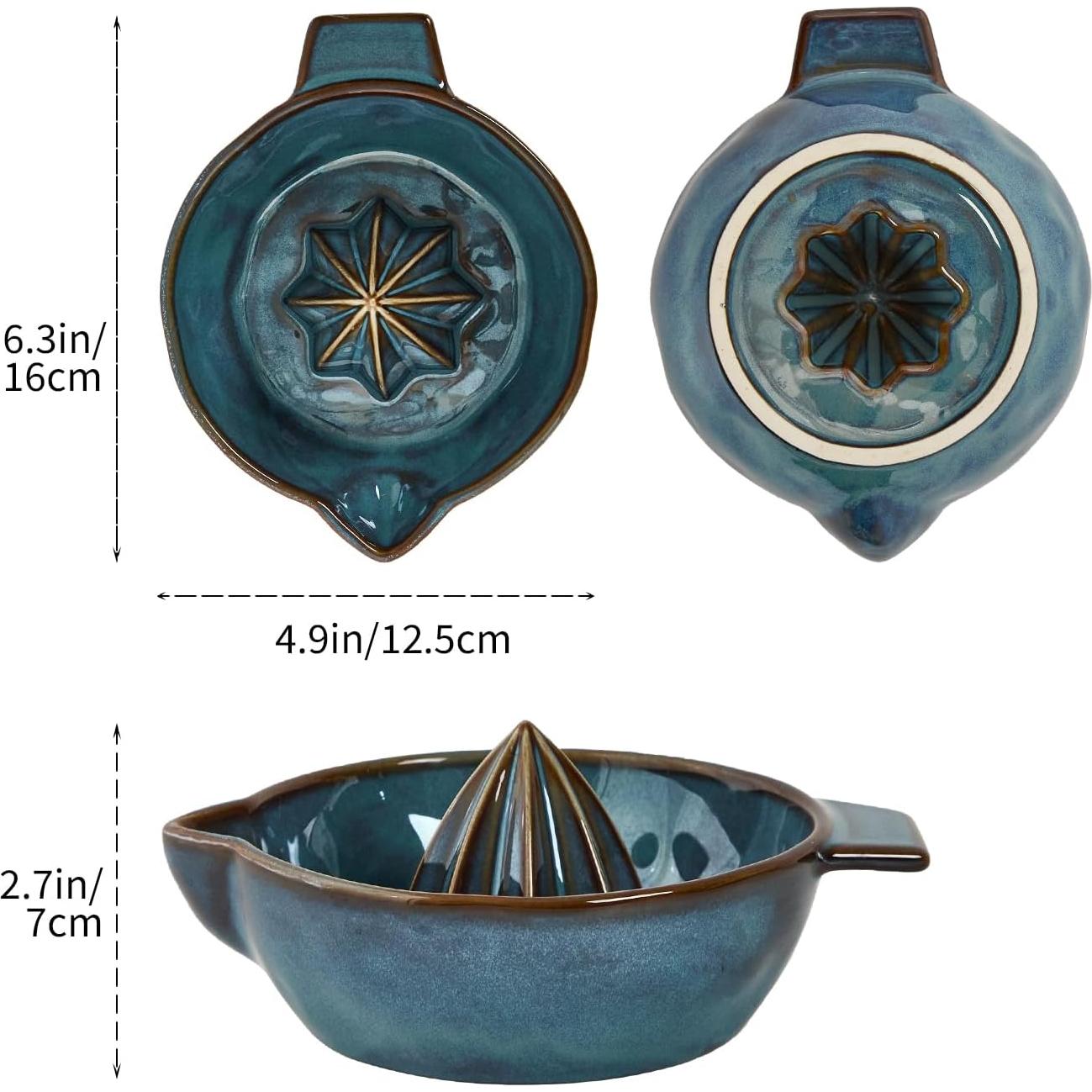 Exprimidor de Limón Manual Cerámica Tuioyoc 16cm Portátil