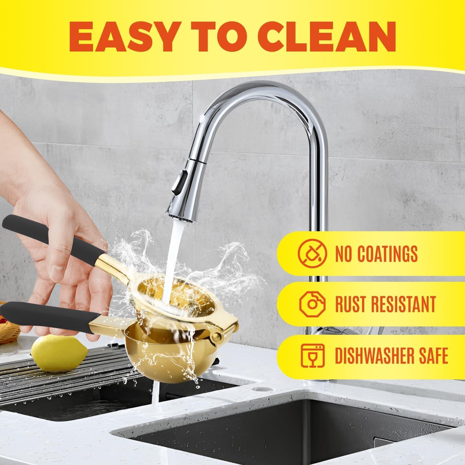 Exprimidor Manual de Limón SHIKORI Acero Inoxidable 304