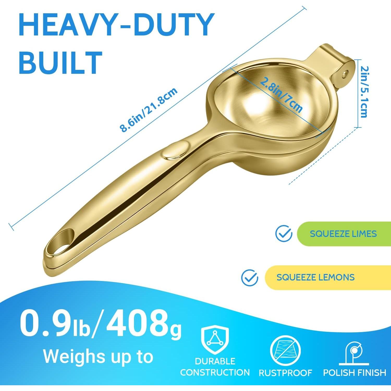 Exprimidor de Limón Sopito Dorado de Alta Resistencia 390g