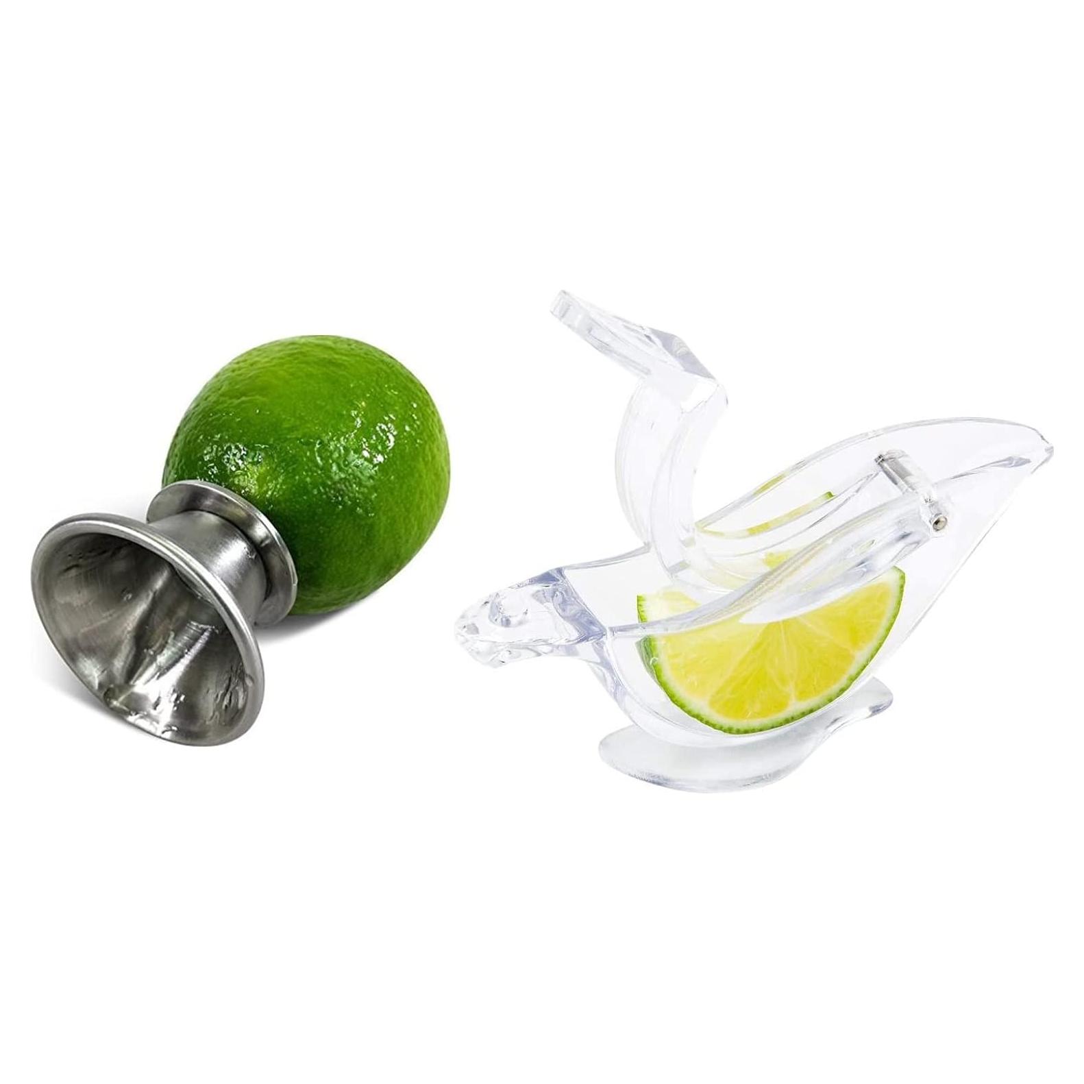Juego de exprimidor de limón i Kito manual acero inoxidable