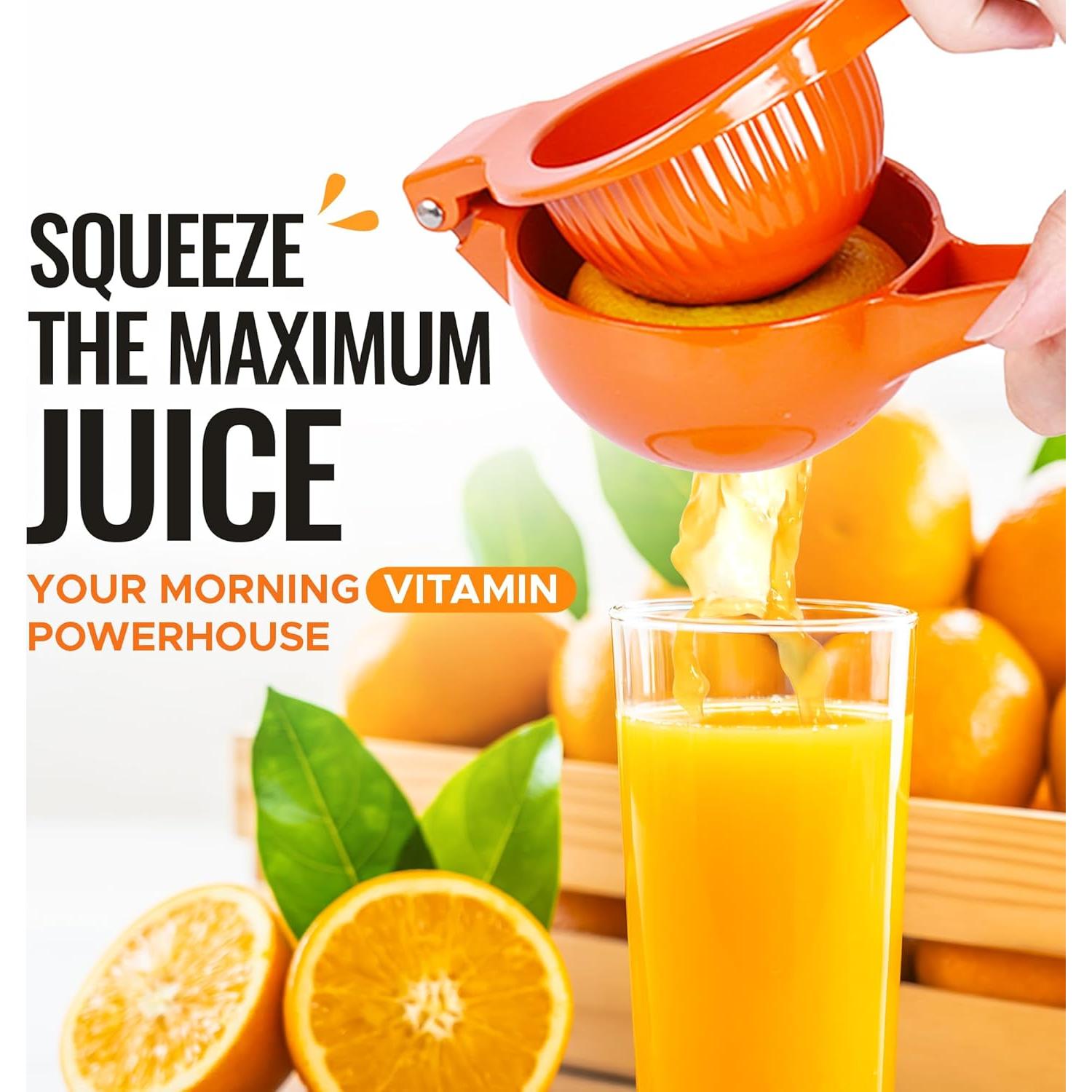 Exprimidor Manual de Cítricos Zulay Kitchen Naranja 0.5L