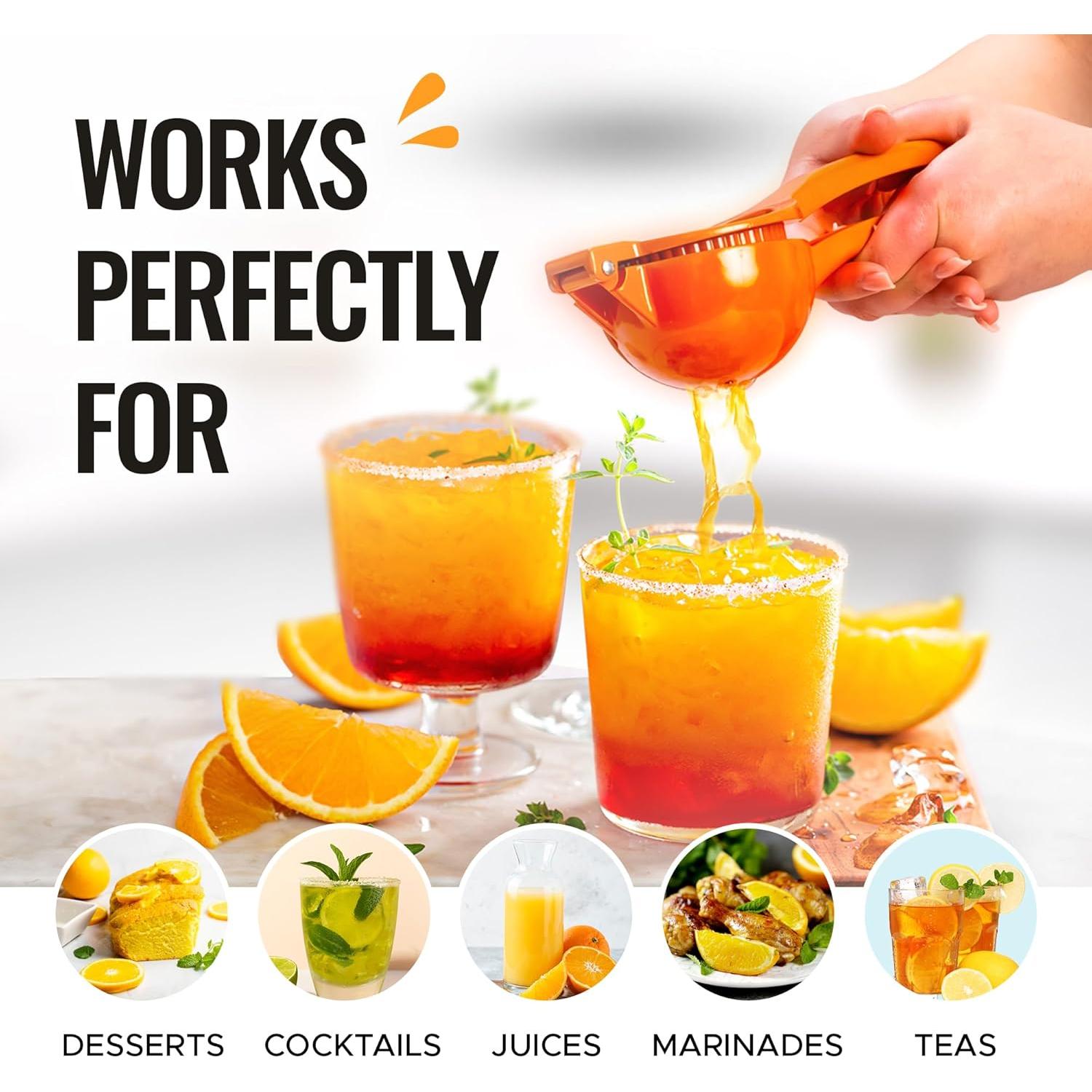 Exprimidor Manual de Cítricos Zulay Kitchen Naranja 0.5L