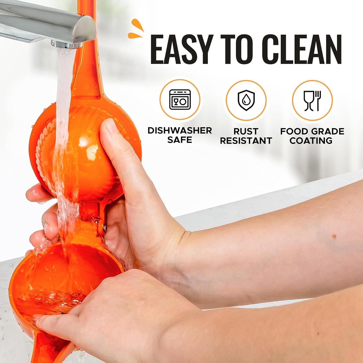 Exprimidor Manual de Cítricos Zulay Kitchen Naranja 0.5L