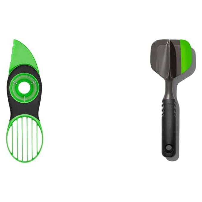 Cortador de Aguacate OXO Good Grips 3 en 1 - Verde y Negro