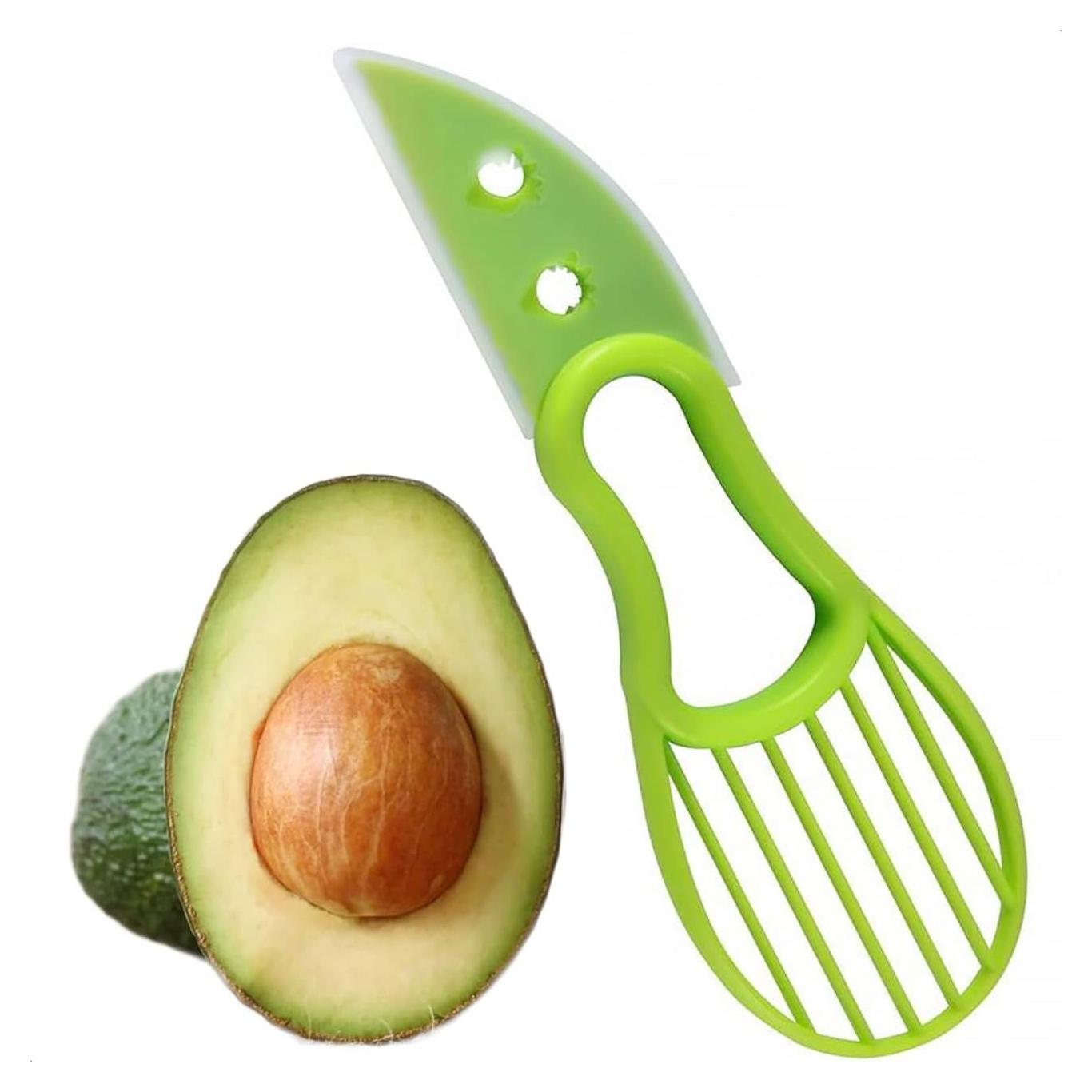 Pelador de Aguacate 3 en 1 BLUE HOPE Verde - Cortador, Deshuesador y Cucharón