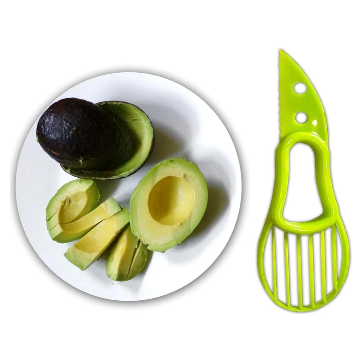 Cortador de Aguacate 3 en 1 - Herramienta Verde