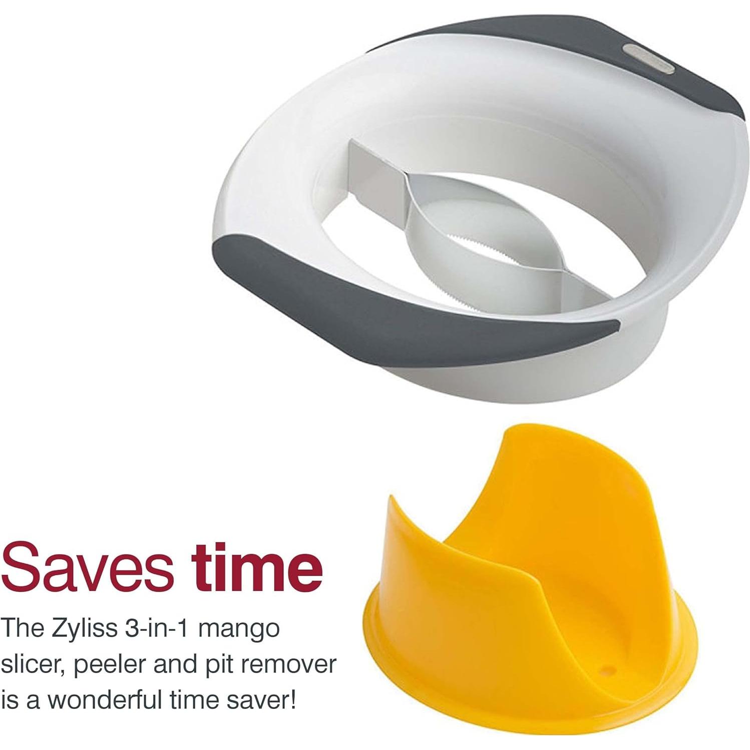 Cortador de Mango Zyliss 3-en-1 con Cuchilla de Acero Inoxidable