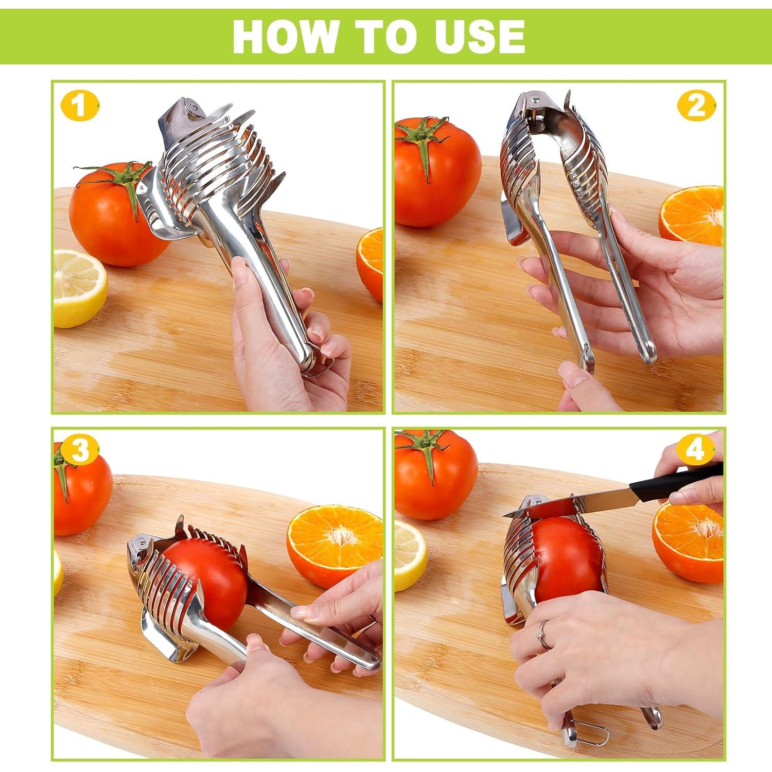 Soporte Cortador de Verduras KAYCROWN Acero Inoxidable 20cm