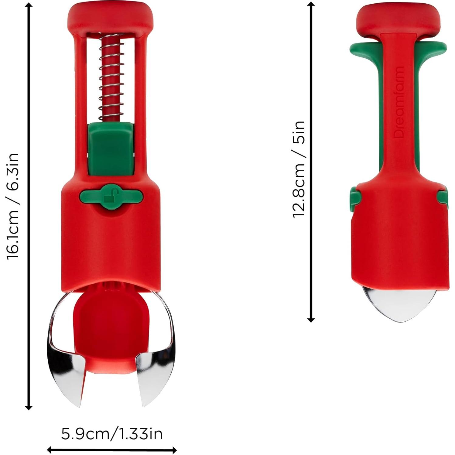 Deshuesador 3-en-1 Dreamfarm Hullapit - Fresas, Cerezas, Aceitunas
