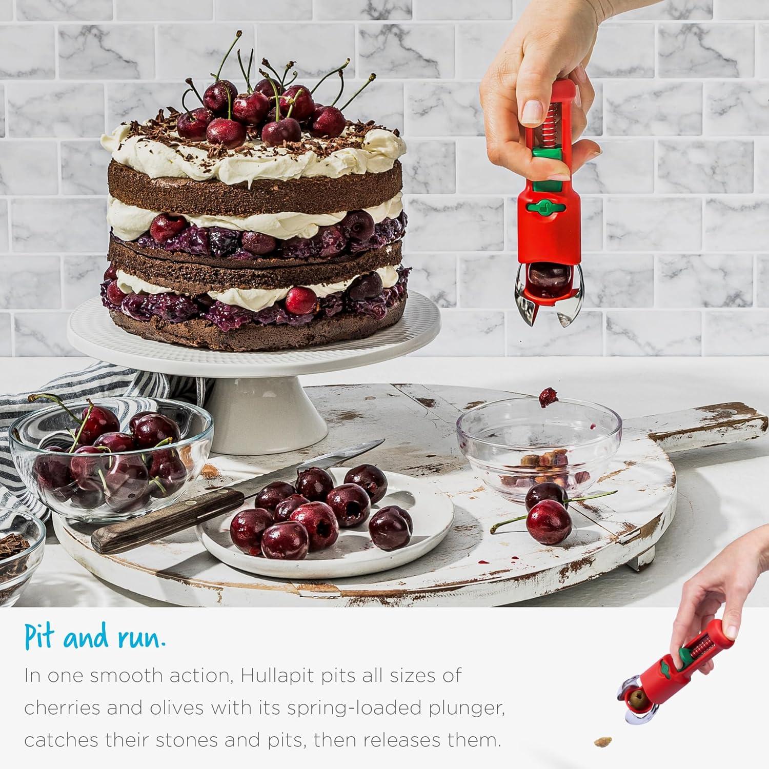 Deshuesador 3-en-1 Dreamfarm Hullapit - Fresas, Cerezas, Aceitunas
