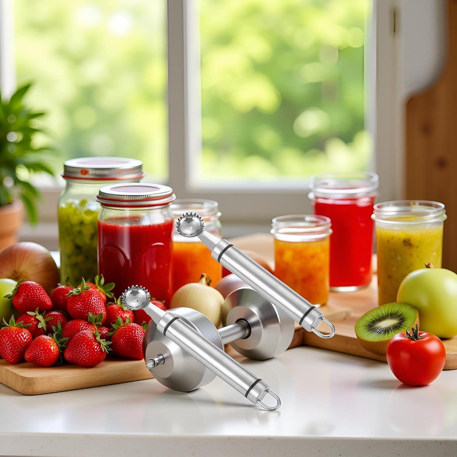 Juego de 2 Hullers de Acero Inoxidable Xinjincang para Frutas