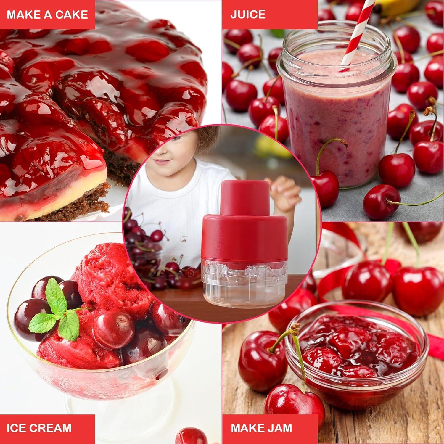 Deshuesadora de Cerezas UnisonPet Roja, 7 Huecos, Fácil Limpieza