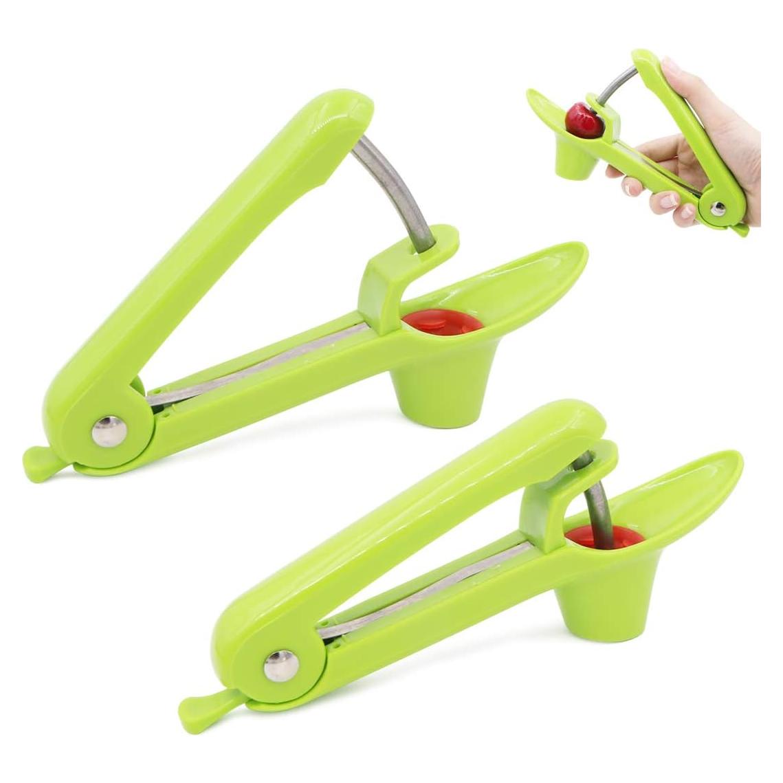 Deshuesadora de Cereza Winterworm 2 Pcs Verde Apto Lavavajillas