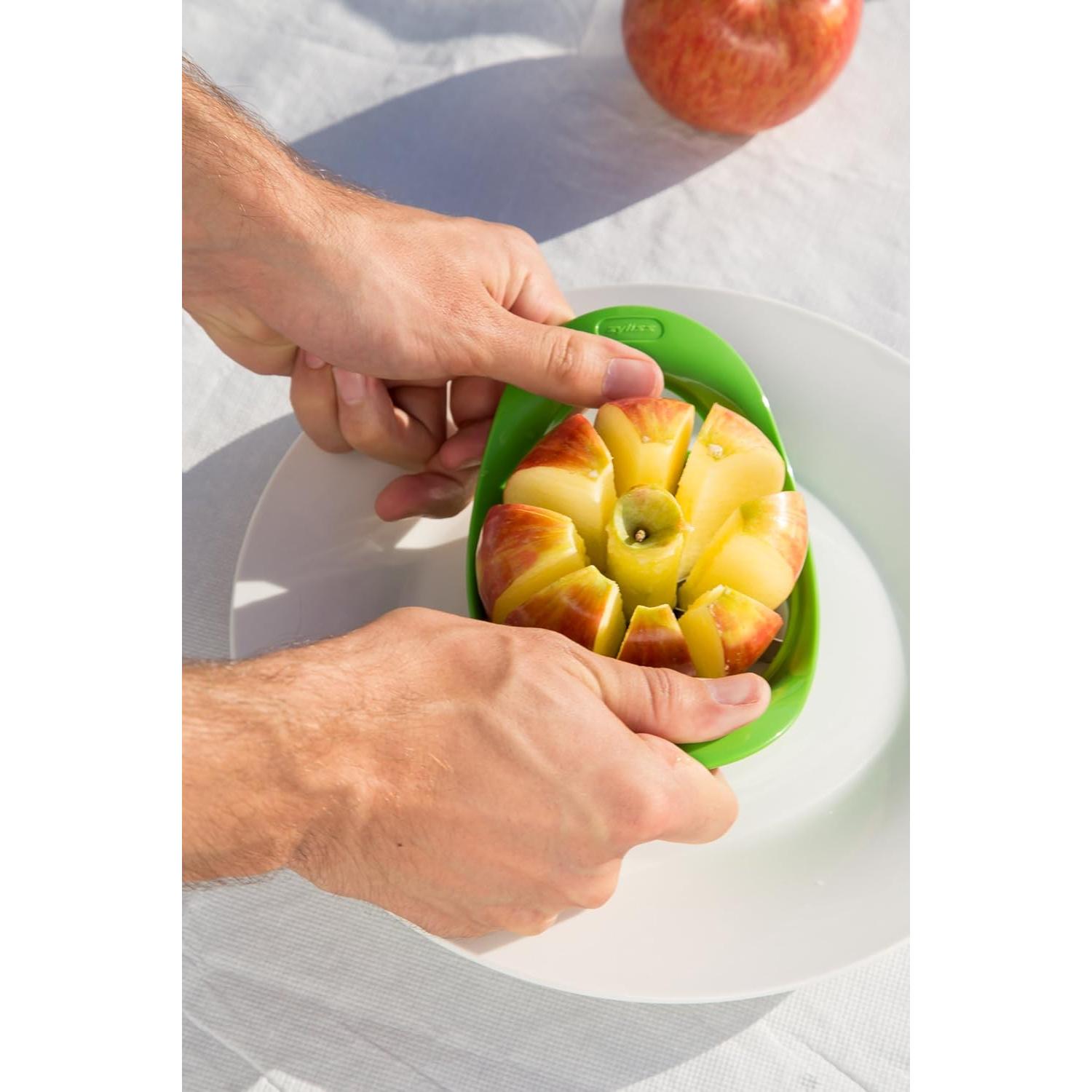 Divisor de Manzanas Zyliss - Cortador Manual de Acero Inoxidable Verde