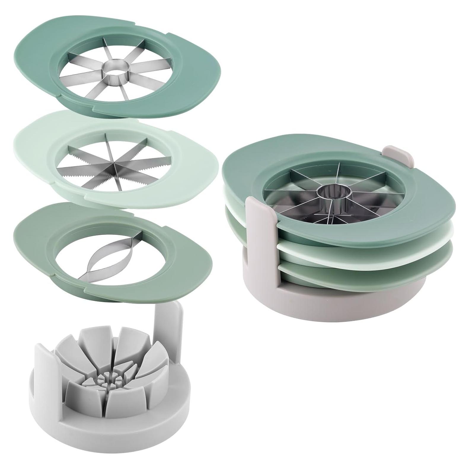 Cortador de Frutas 4 en 1 Gosknor Verde Acero Inoxidable