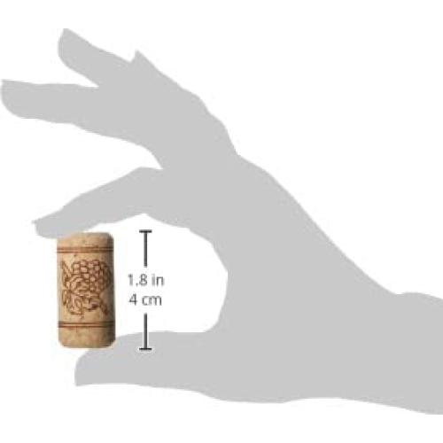 Bolsa de 100 Tapones de Corcho #8 FastRack para Vino Beige