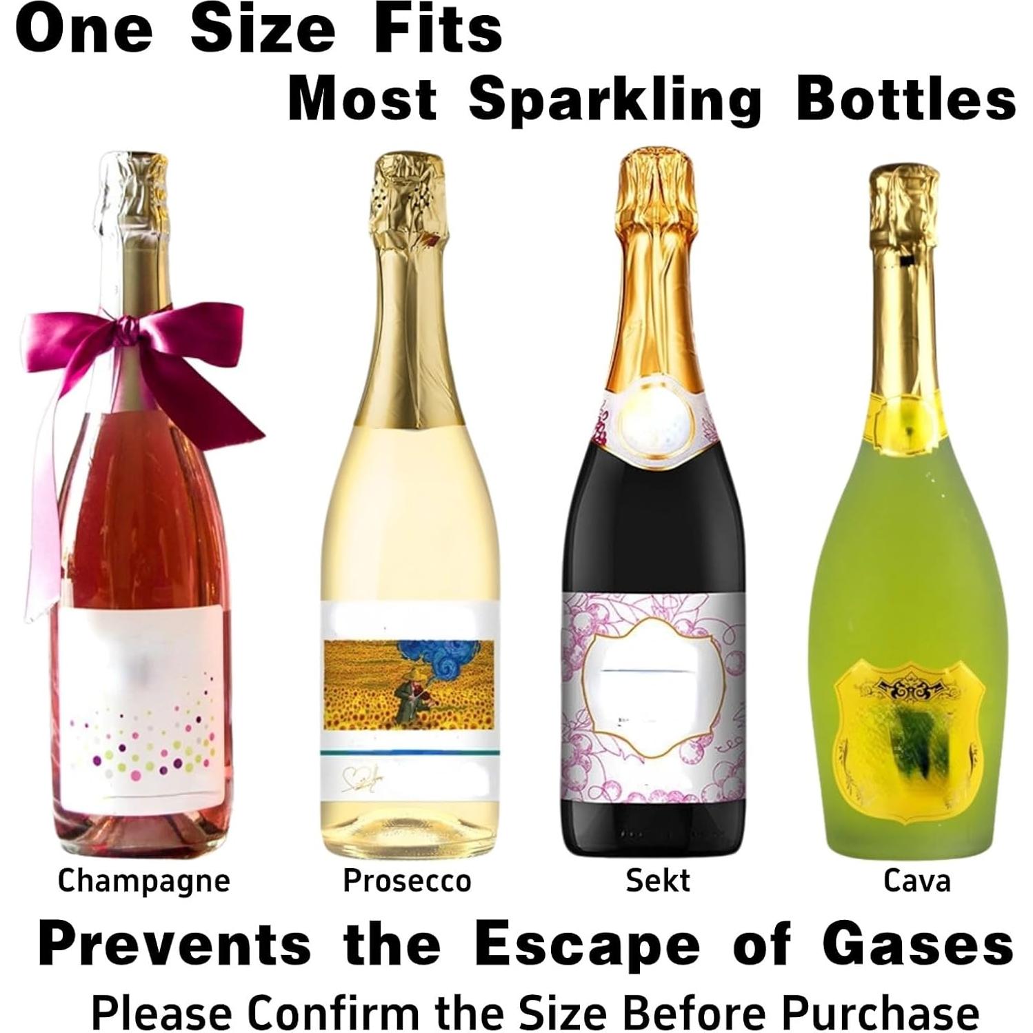 Tapones de Champagne BovcTrraann Acero Inoxidable 2Pack