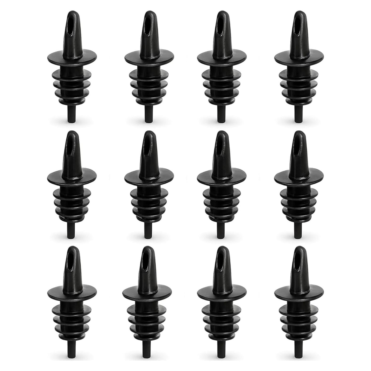 Vertedores de Plástico EHOMEA2Z - Paquete de 12, Negro