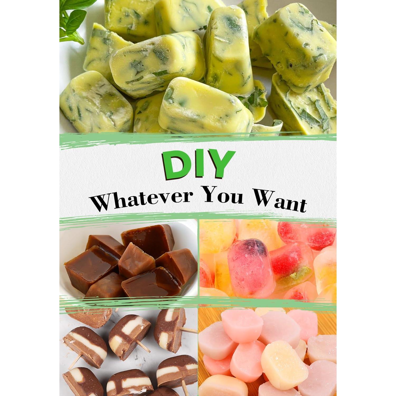 Bandeja de Hielo DOQAUS con Tapa y Contenedor - 4 Piezas