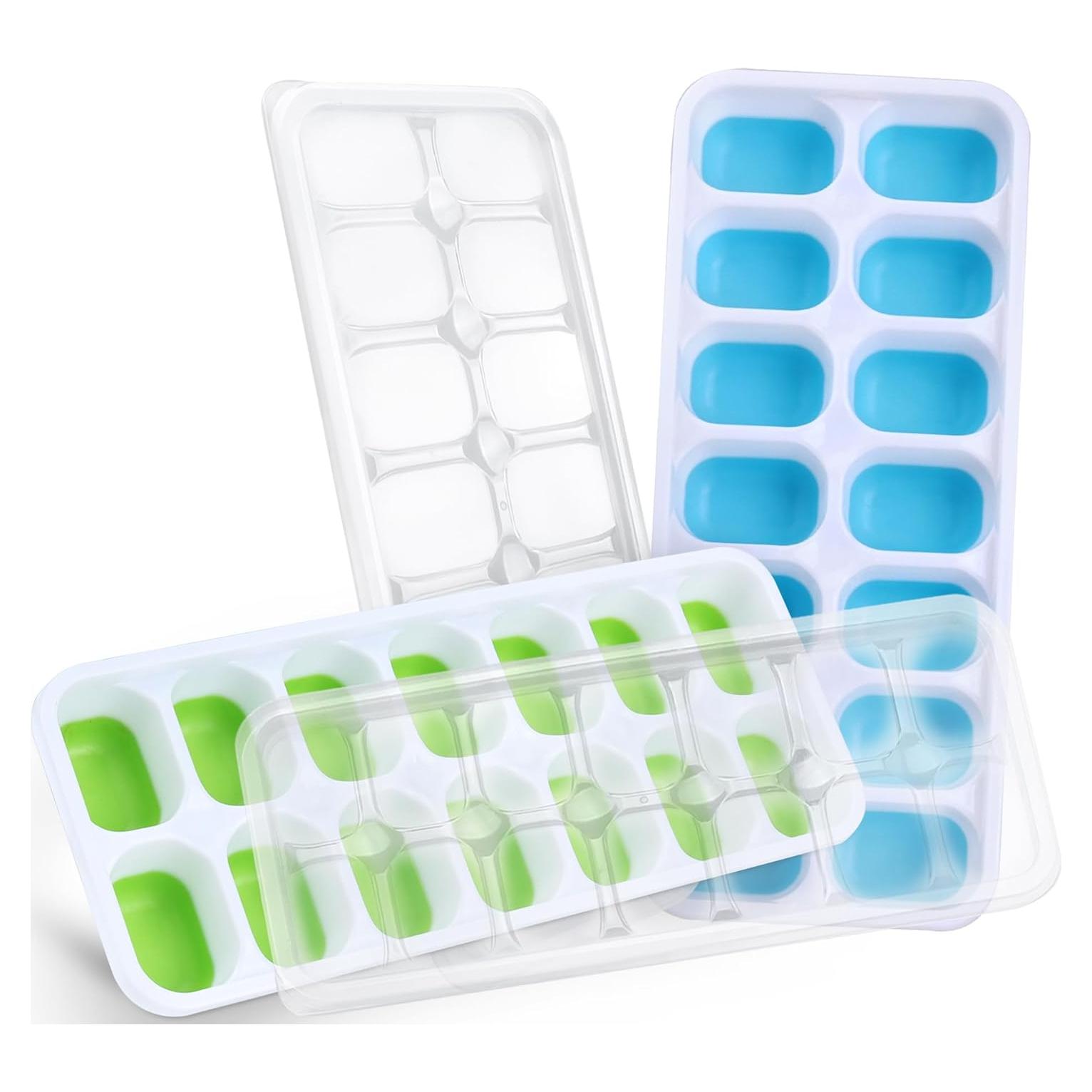 Bandejas de Hielo Silicona Furnsii 2 Piezas Apilables 56 Cubos