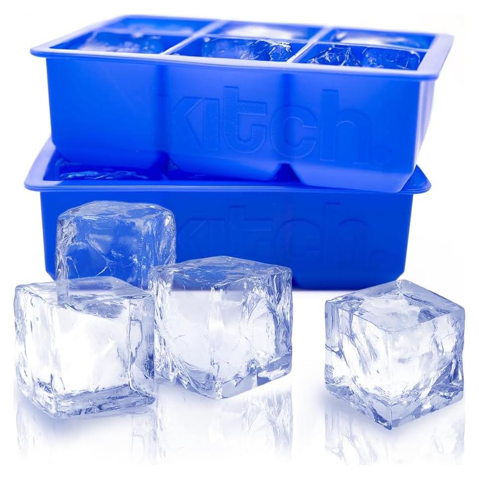 Bandeja de Hielo de Silicona Kitch - 2 Piezas, Cubos 5.08 cm