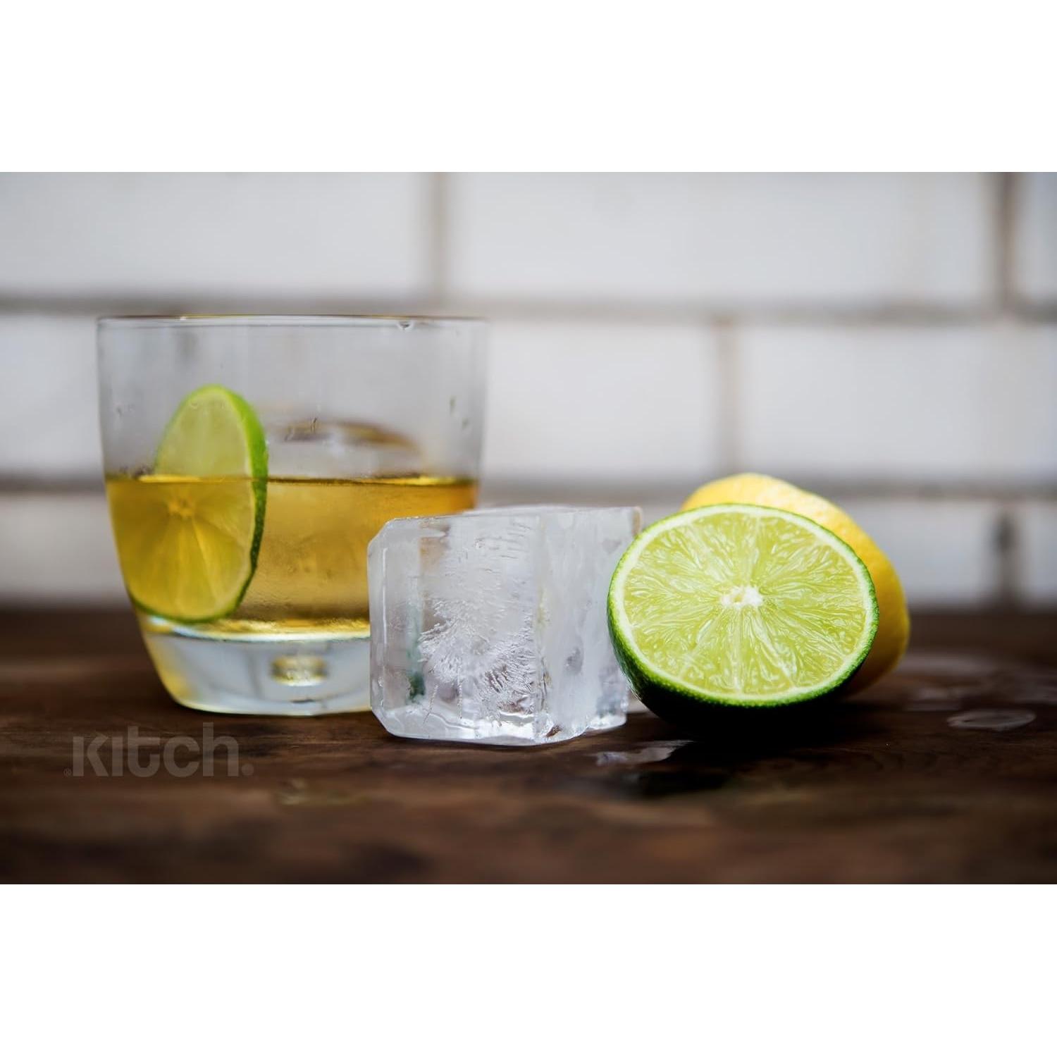 Bandeja de Hielo de Silicona Kitch - 2 Piezas, Cubos 5.08 cm