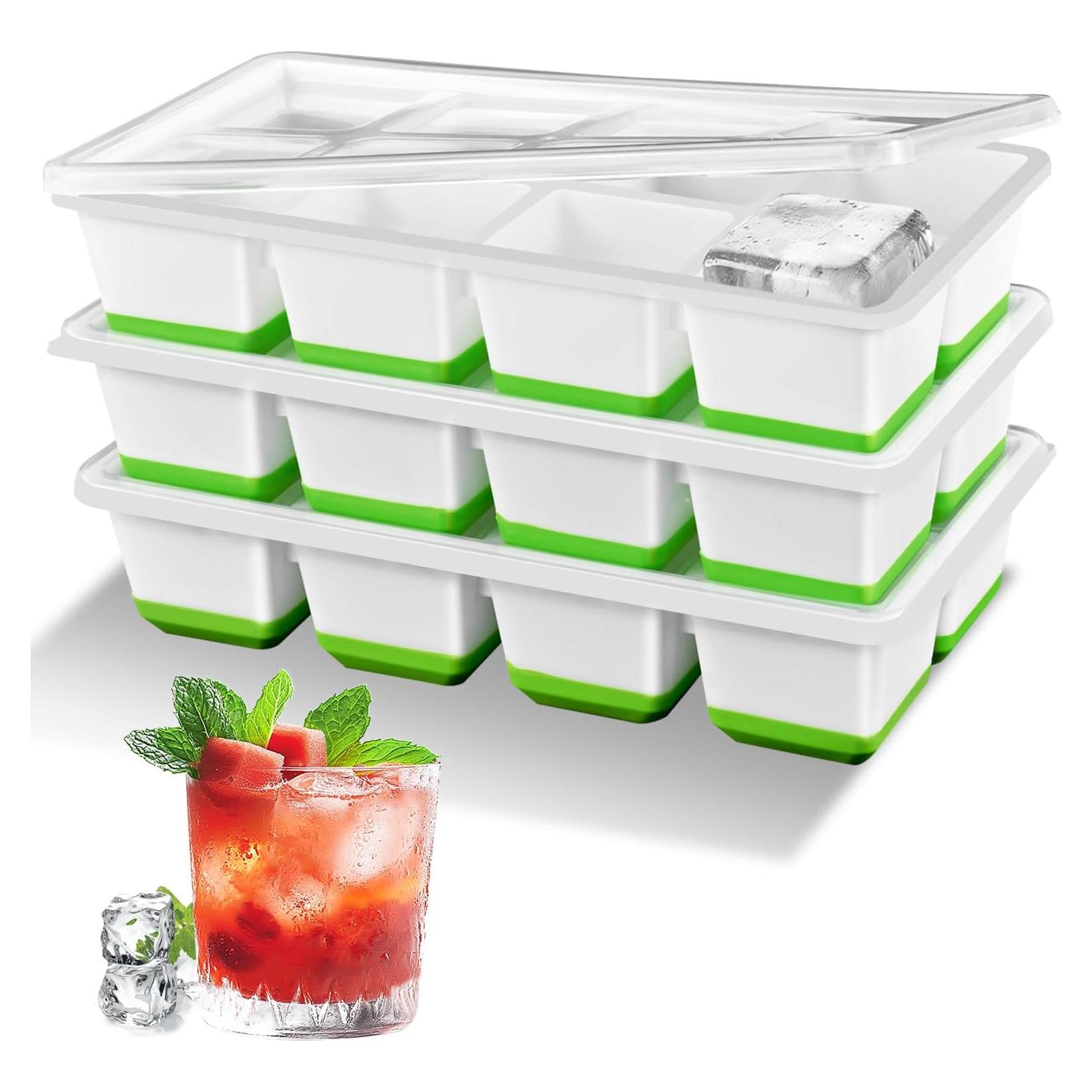 Bandeja de Hielo Grande Alinana 3 Piezas Silicona Sin BPA