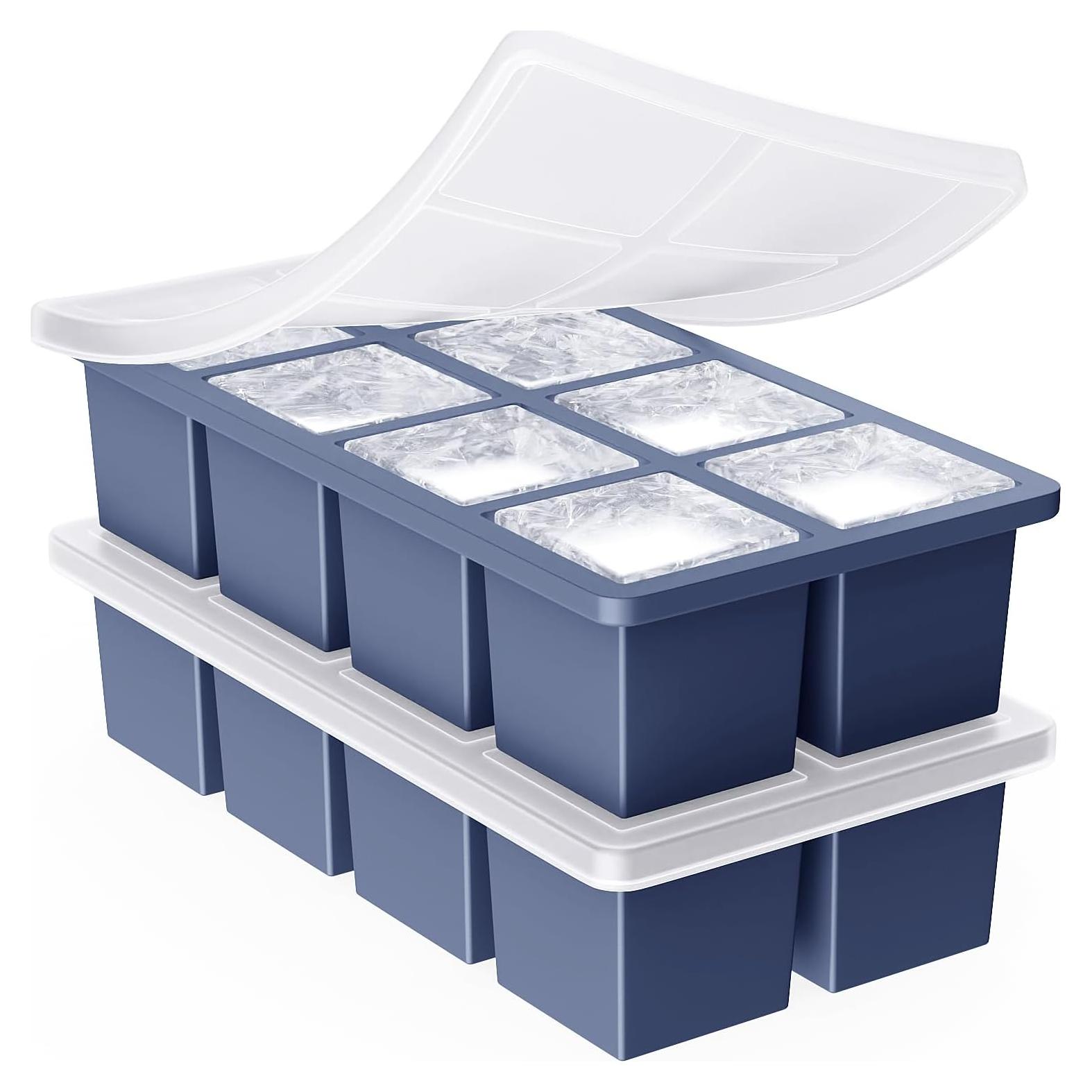 Bandeja de Hielo Grande GGOW de Silicona Cuadrada 23.4x12.4cm