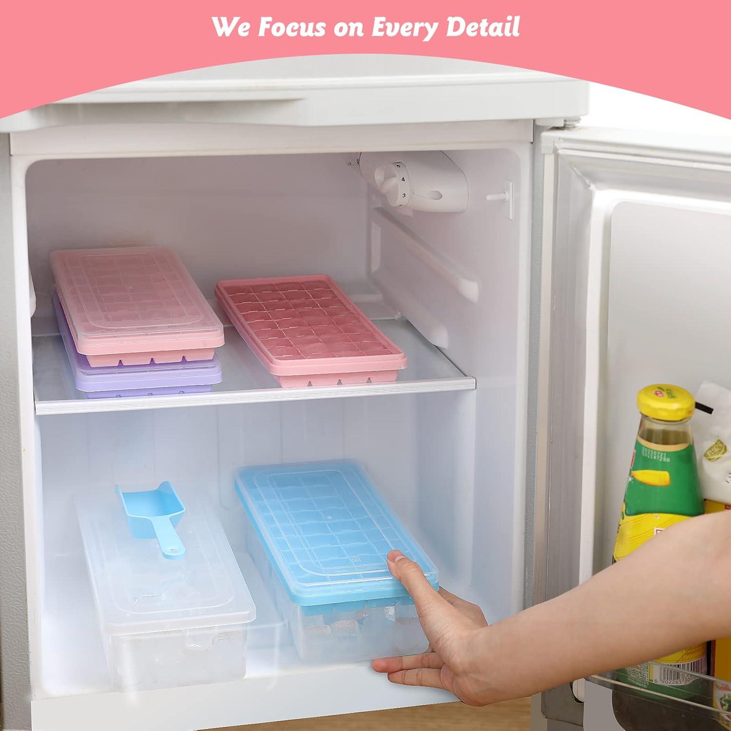 Bandeja de Hielo de Silicona CZWL&HG 36 Cubos con Tapa