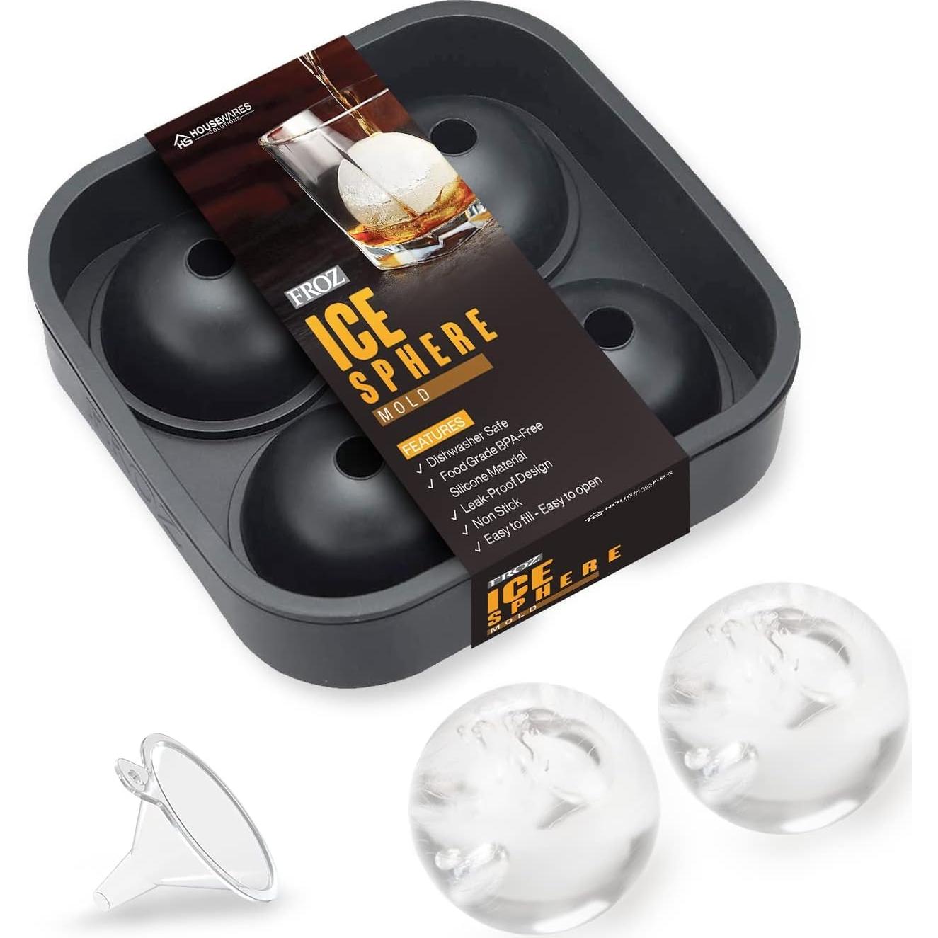 Hacedor de Bolas de Hielo BRENSTEN FROZ - Silicona 4cm Redondas