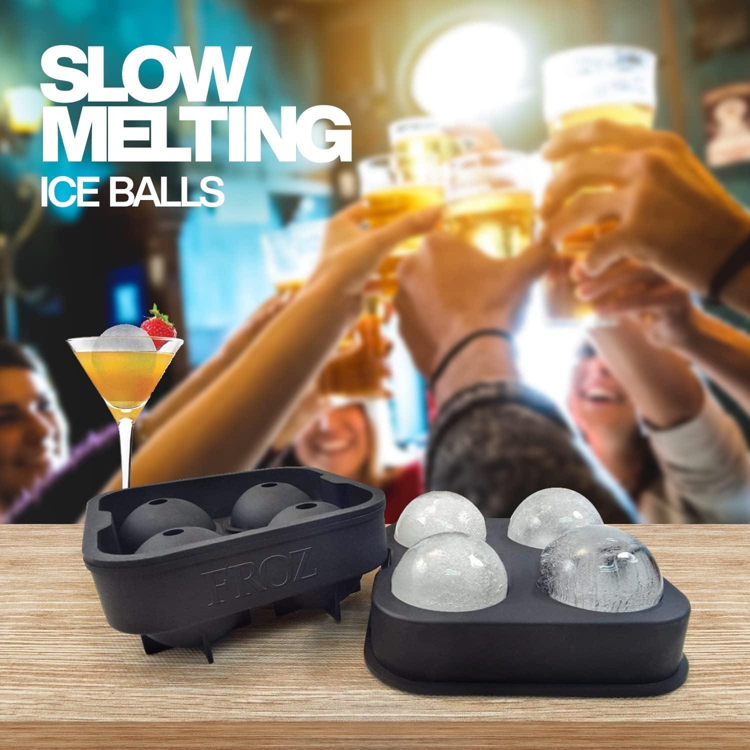 Hacedor de Bolas de Hielo BRENSTEN FROZ - Silicona 4cm Redondas