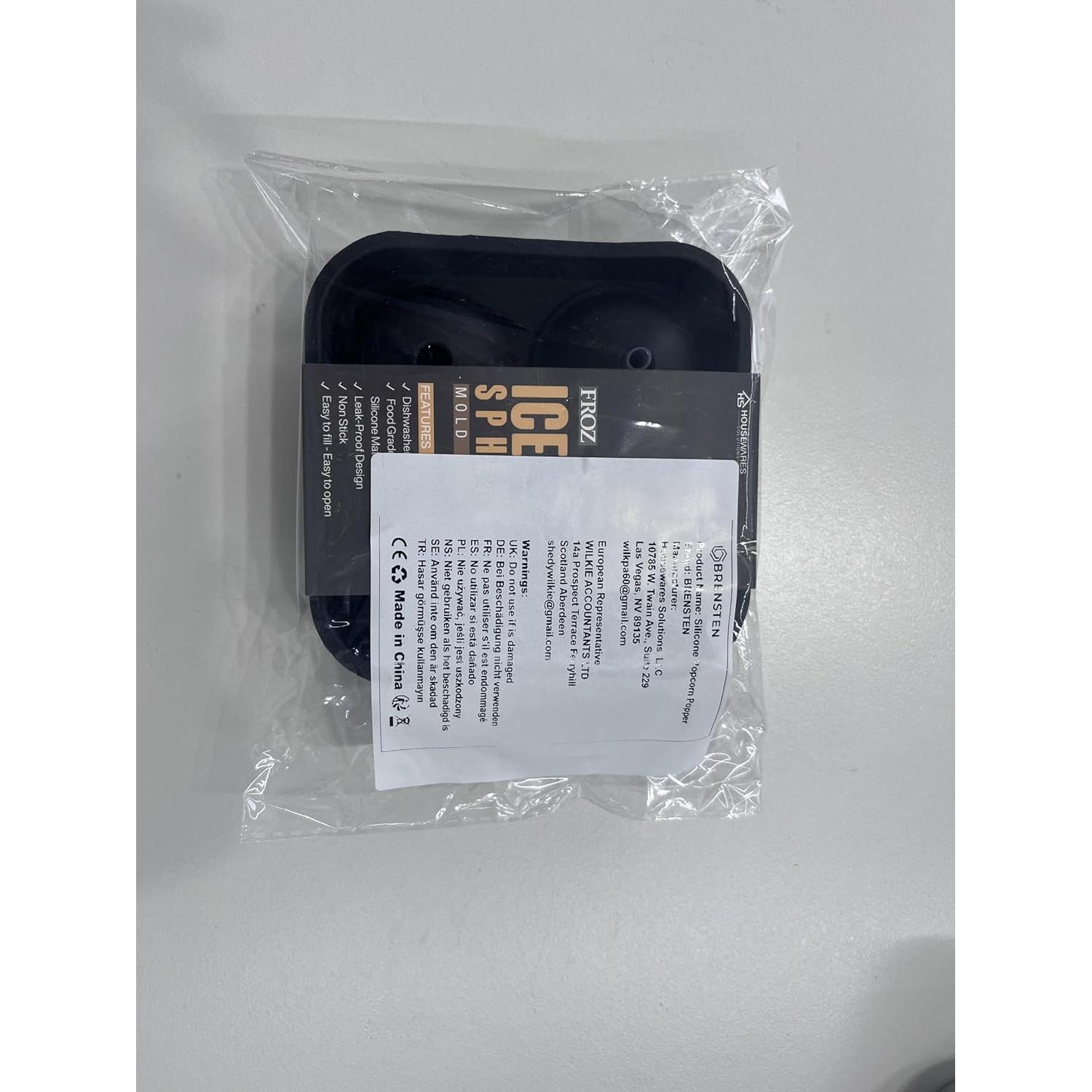 Hacedor de Bolas de Hielo BRENSTEN FROZ - Silicona 4cm Redondas