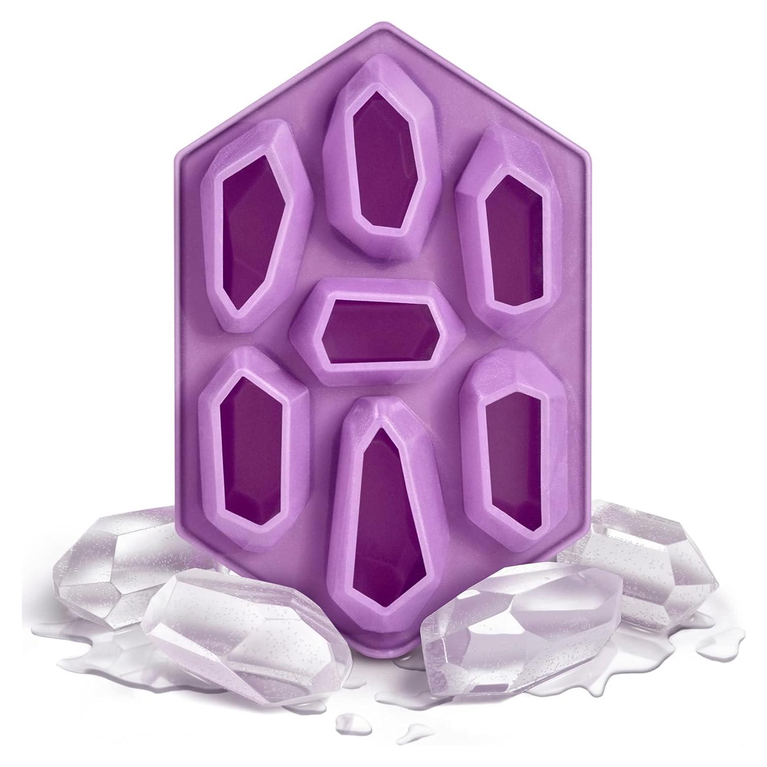 Bandeja de Hielo Silicona Morada Genuine Fred 19.3x12.7cm