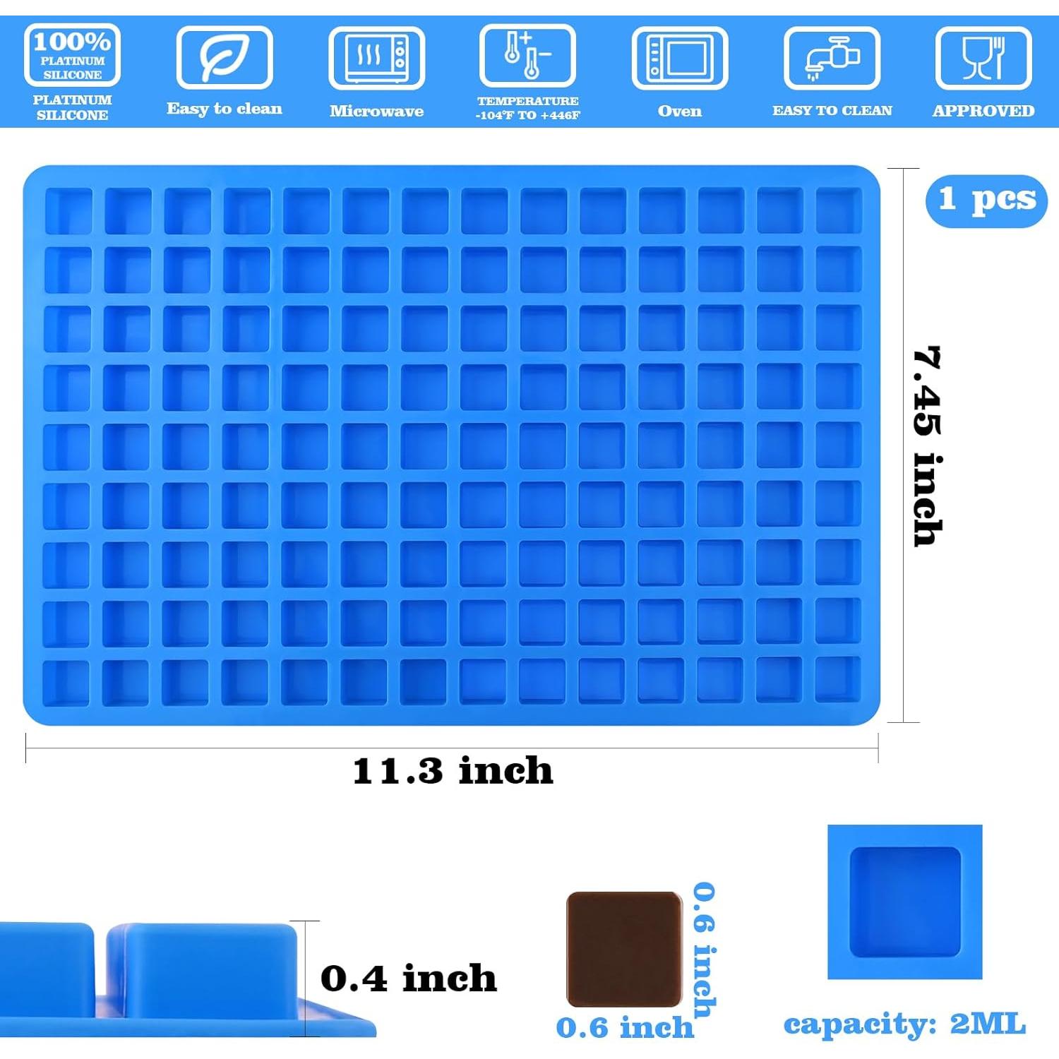 Moldes de Silicona Sakolla para Caramelos 126 Cavidades 2ml